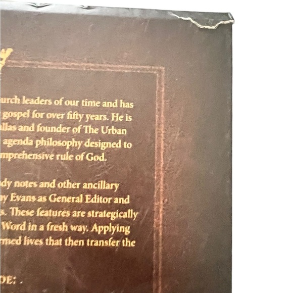 CSB Tony Evans Study Bible 2021 Yellow Cloth over Board - Picture 5 of 5